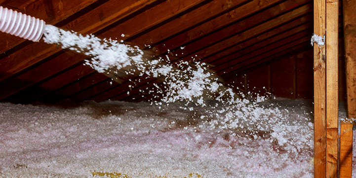 HVAC contractor in Plano Park blown in insulation